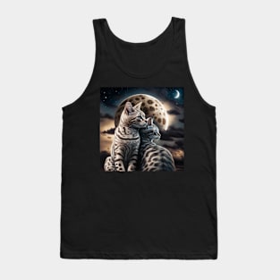 Bengals And The Moon Tank Top